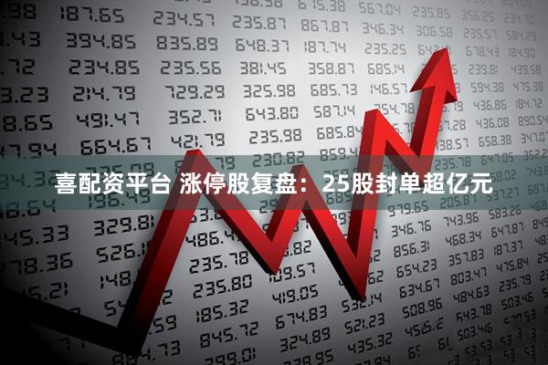喜配资平台 涨停股复盘：25股封单超亿元