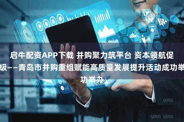 启牛配资APP下载 并购聚力筑平台 资本领航促升级——青岛市并购重组赋能高质量发展提升活动成功举办